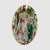 foto ' s met rode en groene kleur , modern botanis ornament (voorkant)