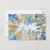 Foto Safari Blauw 2e Verjaardag Dank u kaart (Achterkant)