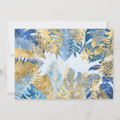 Foto: Safari Blue 1e verjaardag Hartelijk dank Kaart (Achterkant)