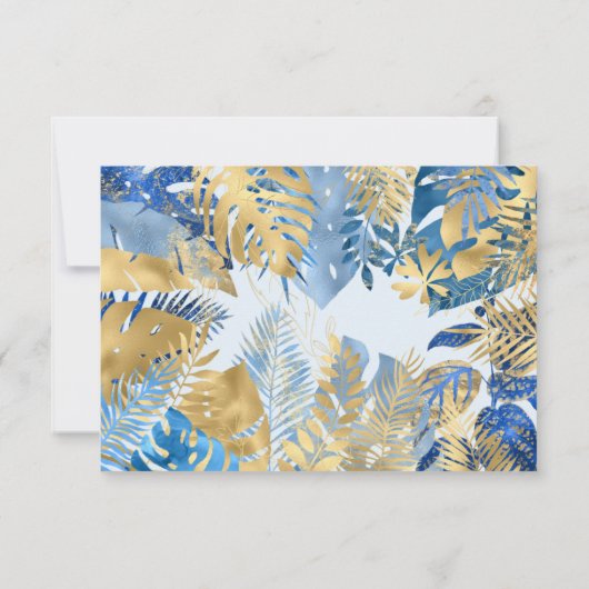 Foto: Safari Blue 1e verjaardag Hartelijk dank Kaart (Achterkant)