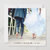 Foto: Sage Green Wedding Reception Kaart (Achterkant)