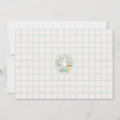 Foto Sage One Gekke Goose 1st Birthday Invitation Kaart (Achterkant)