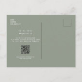 Foto Sage Sparen de datum van de Berichten Website Aankondigingskaart (Achterkant)