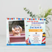 Foto: Sailor verjaardagsfeestdag Kaart (Staand voorkant)