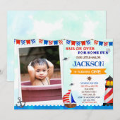 Foto: Sailor verjaardagsfeestdag Kaart (Voorkant / Achterkant)