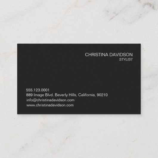  foto Salon Makeup Hair stylist Visitekaartje (Achterkant)