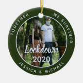 Foto samen Survived Lockdown 2020 Quarantine Keramisch Ornament (Voorkant)
