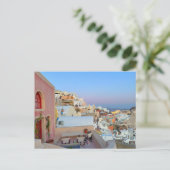 Foto Santorini Griekenland Briefkaart (Staand voorkant)