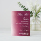 Foto Save the Date 40e robijn bruiloft jubileum  Briefkaart (Staand voorkant)