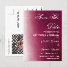 Foto Save the Date 40e Robijnen Huwelijksjubileum 