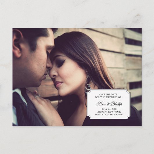 foto save the date aankondiging (Voorkant)