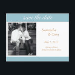 foto save the date aankondiging<br><div class="desc">Deze save the date ansichtkaart is volledig aanpasbaar. Voeg eenvoudig uw eigen informatie en foto toe,  en u bent klaar!</div>