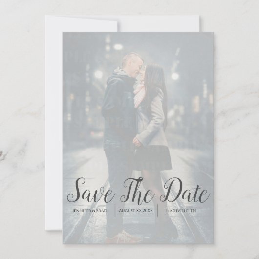 Foto Save The Date Aankondiging (Voorkant)