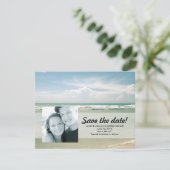 Foto Save the Date Aankondiging // Tropisch Strand (Staand voorkant)