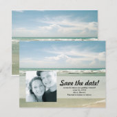 Foto Save the Date Aankondiging // Tropisch Strand (Voorkant / Achterkant)