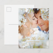 Foto Save The Date Aankondigingskaart (Voorkant / Achterkant)
