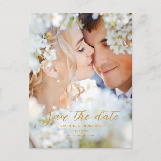 Foto Save The Date Aankondigingskaart (Voorkant)