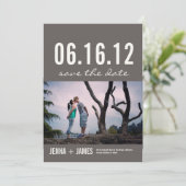 Foto Save the Date Aankondigingskaart (005) (Staand voorkant)