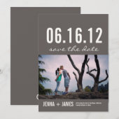 Foto Save the Date Aankondigingskaart (005) (Voorkant / Achterkant)