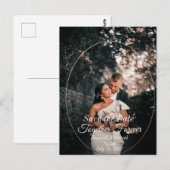 Foto Save the Date-ansichtkaarten Briefkaart (Voorkant / Achterkant)