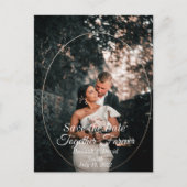 Foto Save the Date-ansichtkaarten Briefkaart (Voorkant)