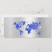 Foto Save the Date Boardingpas St Thomas Kaart (Achterkant)