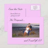 Foto Save the Date Briefkaart (Voorkant / Achterkant)