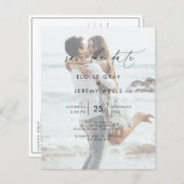 Foto Save the Date Briefkaart (Voorkant / Achterkant)