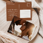 Foto Save the Date Briefkaart - Terracotta
