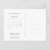Foto Save the Date Briefkaart with Calendar (Achterkant)