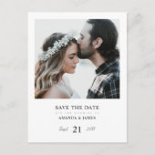 Foto Save the Date Briefkaart with Calendar (Voorkant)