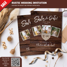 Foto Save The Date Cards Rustiek Huwelijksthema