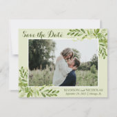 Foto Save the Date Cards with Botanical Greenery (Voorkant)