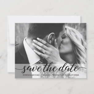 Foto Save the Date elegant script Wedding Website
