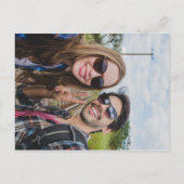 Foto Save the Date Elegante Handtekening Script Aankondigingskaart (Achterkant)