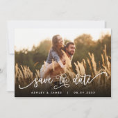 Foto Save the Date for Wedding Invitation Card (Voorkant)