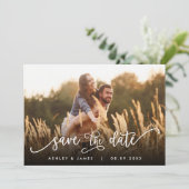 Foto Save the Date for Wedding Invitation Card (Staand voorkant)