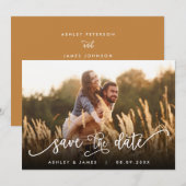 Foto Save the Date for Wedding Invitation Card (Voorkant / Achterkant)