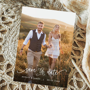 Foto Save the Date for Wedding Invitation Card