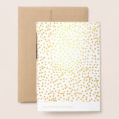 Foto Save the Date Gold Confetti Typography Folie Kaarten (Met envelop)