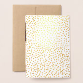 Foto Save the Date Gold Confetti Typography Folie Kaarten (Met envelop)