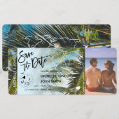 Foto Save the Date Instapass Palm Uitnodiging (Voorkant / Achterkant)