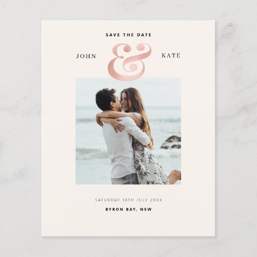 Foto Save the Date Invitation Flyer (Voorkant)