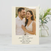 Foto Save The Date Kaart (Staand voorkant)