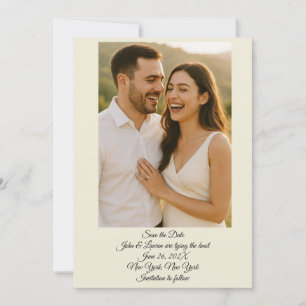 Foto Save The Date Kaart