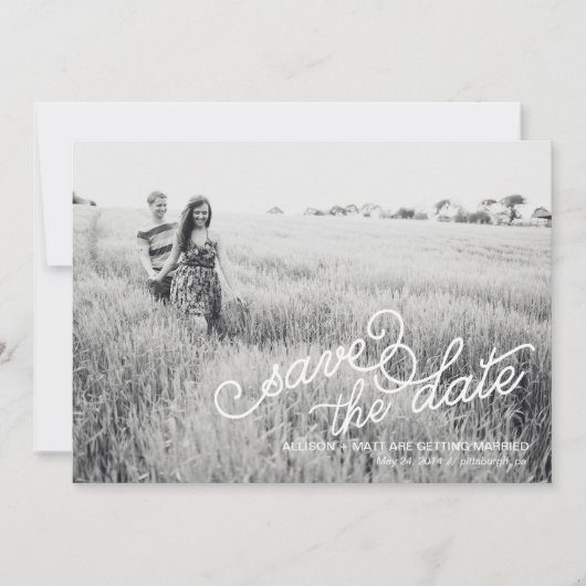Foto Save the Date Kaart (Voorkant)