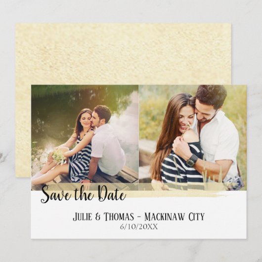 Foto Save the Date Kaart (Voorkant / Achterkant)