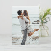 Foto Save the Date Kaart (Staand voorkant)