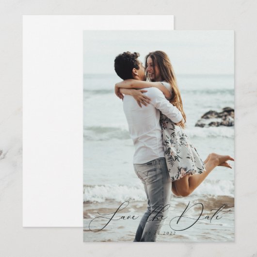 Foto Save the Date  Kaart (Voorkant / Achterkant)