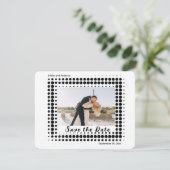 Foto Save the Date Kaart bruid bruidegom trouwdag (Staand voorkant)